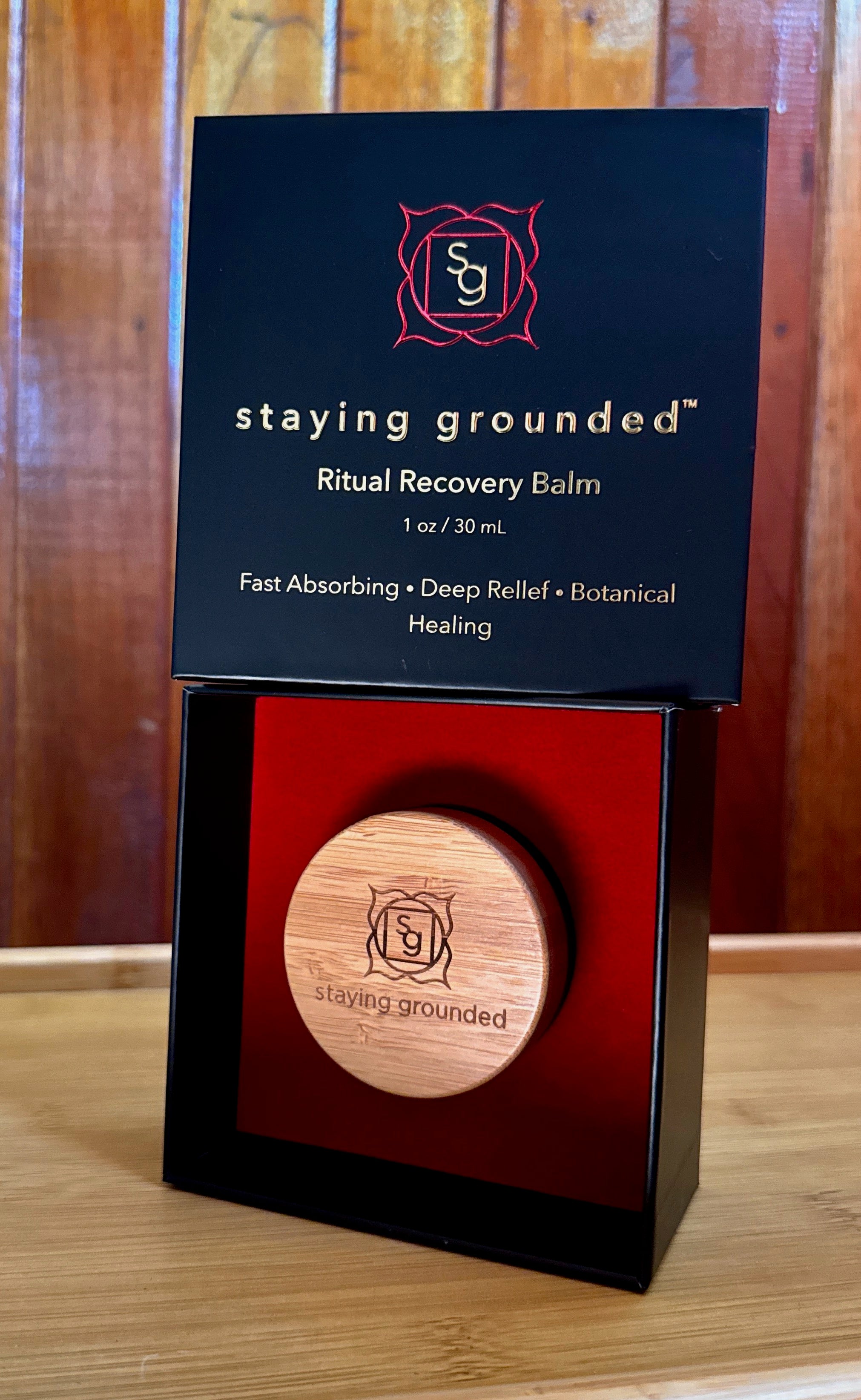 Staying Grounded Ritual Recovery Balm — boxed